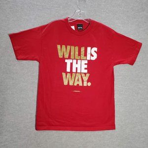 Adapt Men Shirt Medium Red Willis‎ The Way Football Short Sleeve Y2K Tee